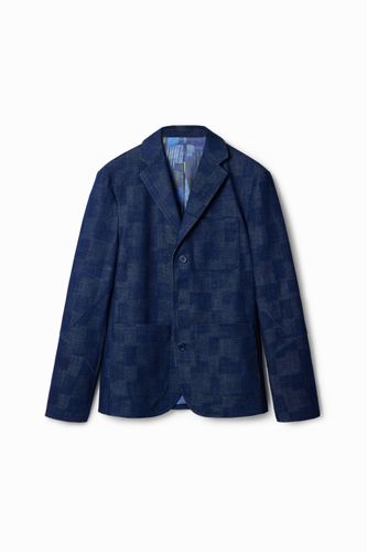 Blazer jean carreaux - Desigual - Modalova