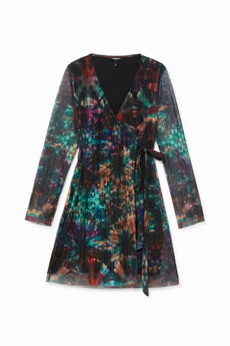 Robe courte plissée arty - Desigual - Modalova