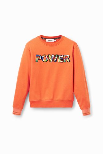 Sweat-shirt patch "Power" - Desigual - Modalova