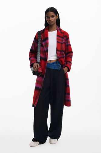 Manteau à carreaux rouges - Desigual - Modalova