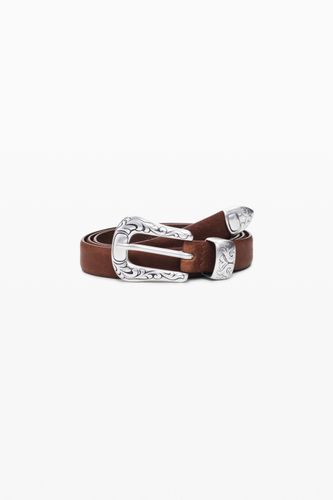 Cowboy buckle leather belt - Desigual - Modalova