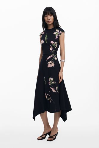 Robe asymétrique à fleurs - Desigual - Modalova