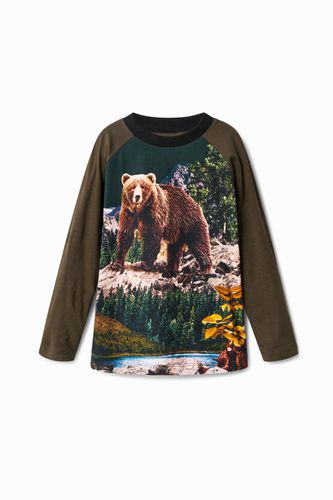 T-shirt à manches longues ours - Desigual - Modalova