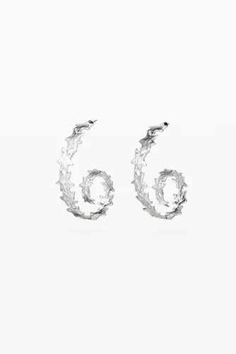 Boucles d'oreilles spirale étoiles plaqué argent Zalio - Desigual - Modalova