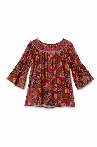 Blouse boho à col bustier - Desigual - Modalova