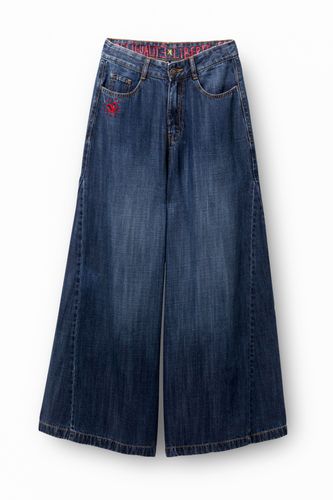 Pantalon en jean wide leg Tencel™ - Desigual - Modalova