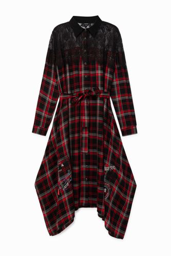 Robe chemise tartan - Desigual - Modalova