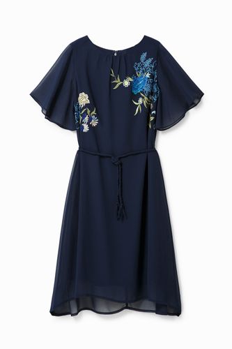 Robe évasée fleurie - Desigual - Modalova