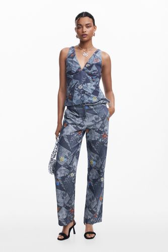 Pantalon patchwork - Desigual - Modalova