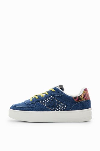 Baskets plateforme denim cœur - Desigual - Modalova