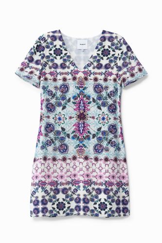 Robe boho fleurie façon t-shirt - Desigual - Modalova