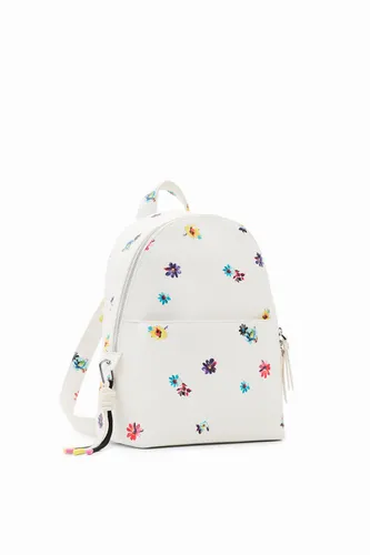 Petit sac à dos fleurs - Desigual - Modalova