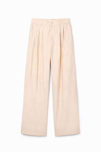 Pantalon tailleur fleuri - Desigual - Modalova