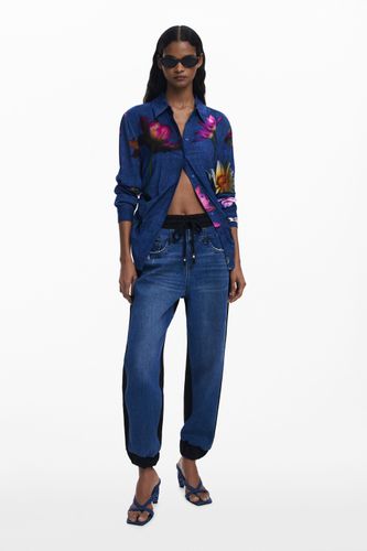 Jean jogger contraste - Desigual - Modalova