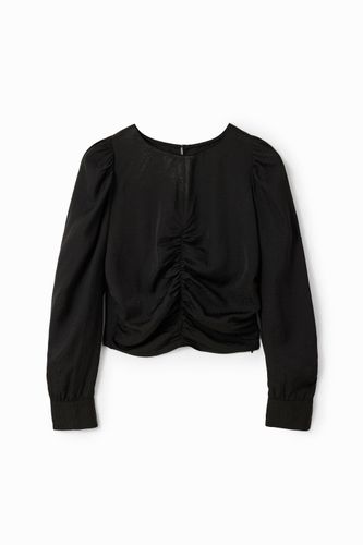 Blouse froncée jacquard - Desigual - Modalova