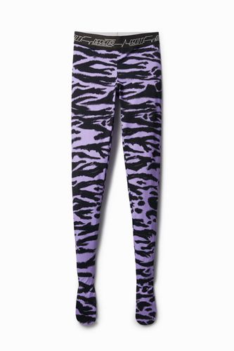 Legging slim à imprimé animal - Desigual - Modalova