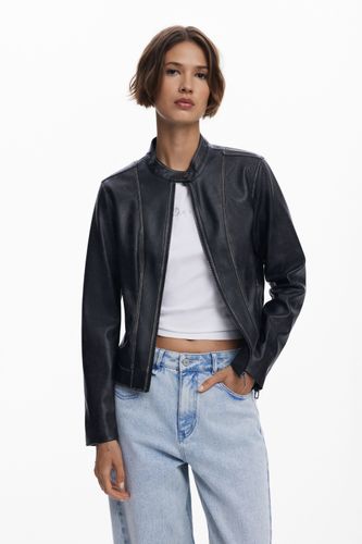 Veste effet cuir usé - Desigual - Modalova