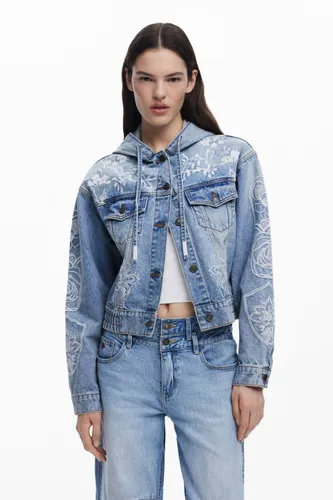 Veste en jean à capuche - Desigual - Modalova