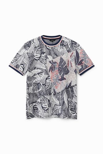 T-shirt jacquard tropical - Desigual - Modalova