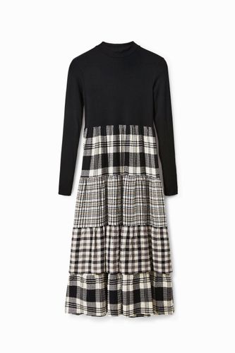 Robe midi jupe carreaux - Desigual - Modalova