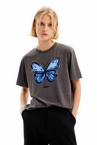 T-shirt illustration papillon - Desigual - Modalova