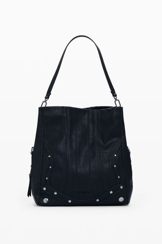 Sac moyen brodé avec clous - Desigual - Modalova