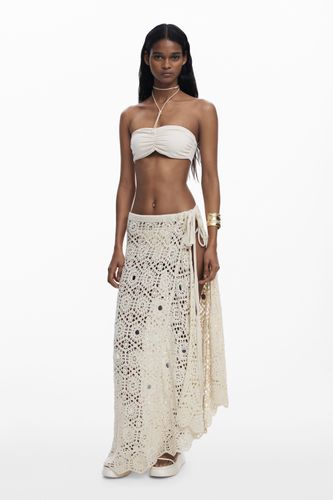 Jupe portefeuille crochet mandalas - Desigual - Modalova