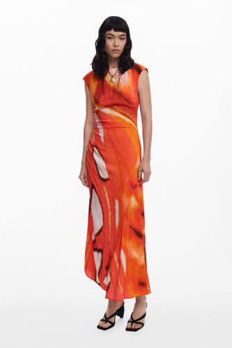 Robe longue drapée - Desigual - Modalova