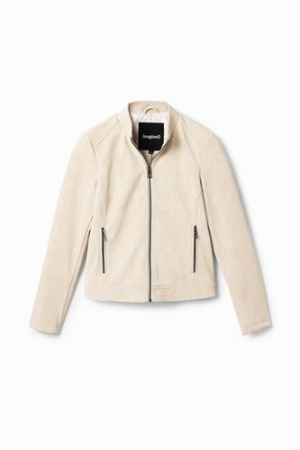 Veste "biker" effet daim - Desigual - Modalova