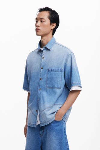 Chemise en denim coutures - Desigual - Modalova