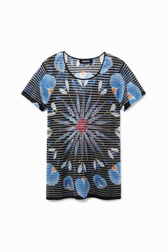 T-shirt maille mandala floral - Desigual - Modalova
