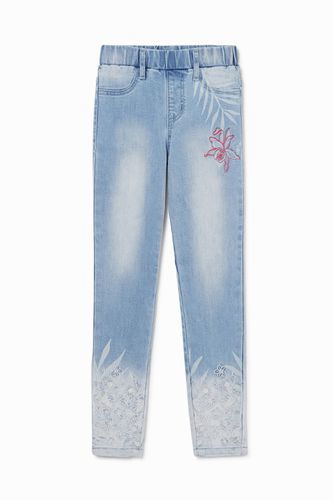 Legging en jean imprimé - Desigual - Modalova