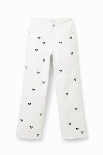 Jupe-culotte courte en jean Mickey Mouse - Desigual - Modalova