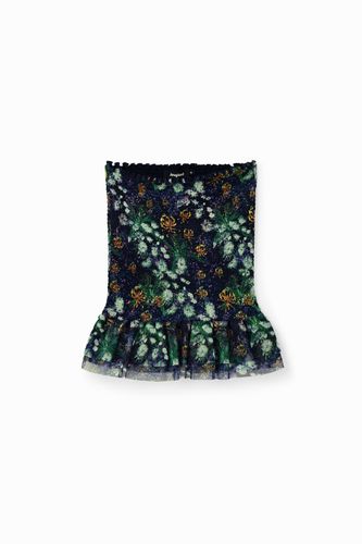 Mini-jupe slim fleurs - Desigual - Modalova