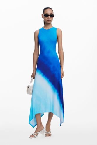 Robe froncée tie-dye - Desigual - Modalova