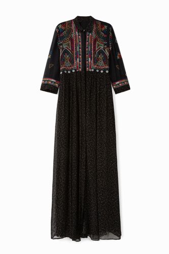 Robe longue georgette - Desigual - Modalova