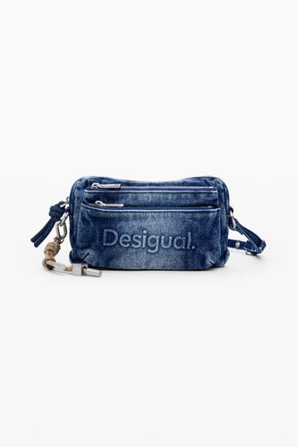 Grand sac bandoulière en denim - Desigual - Modalova