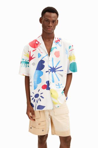 Chemise à manches courtes à motifs de feuilles tropicales - Desigual - Modalova