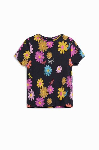 T-shirt à manches courtes avec fleurs - Desigual - Modalova
