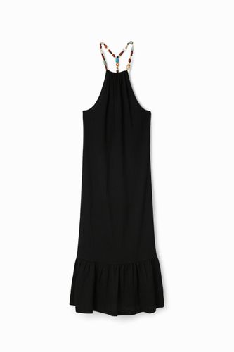 Robe midi bretelles perles - Desigual - Modalova