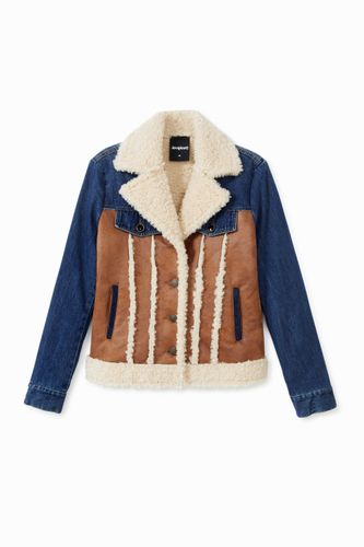 Veste en jean sherpa - Desigual - Modalova