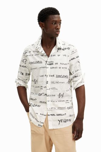 Chemise à manches longues avec lettrage - Desigual - Modalova