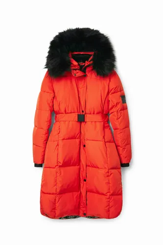 Long manteau matelassé ceinture - Desigual - Modalova