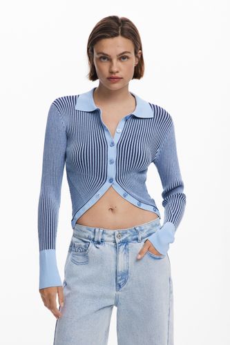 Pull à rayures avec boutons - Desigual - Modalova