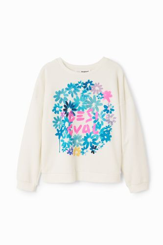 Sweat-shirt fleurs logo - Desigual - Modalova