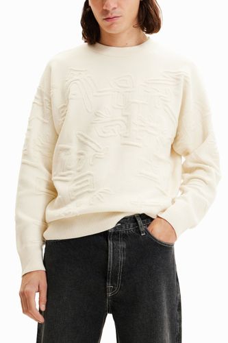 Pull loose effet tissu éponge - Desigual - Modalova