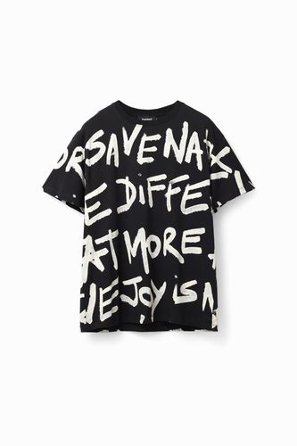 T-shirt oversize mots - Desigual - Modalova