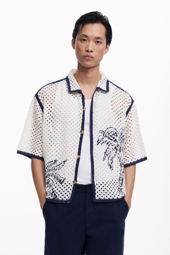 Chemise ajourée palmiers - Desigual - Modalova