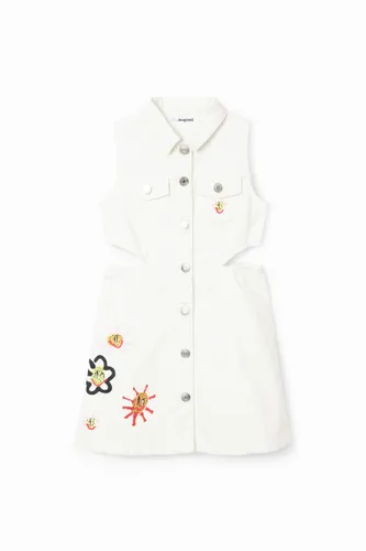 Robe en jean découpes - Desigual - Modalova