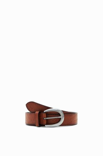 Ceinture cuir logos - Desigual - Modalova